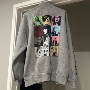 Taylor Swift The Eras Tour Grey Quarterzip S